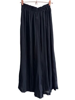 Judy Knapp Vintage Palazzo Black Bathing Suit Cover Up Pants Size Medium